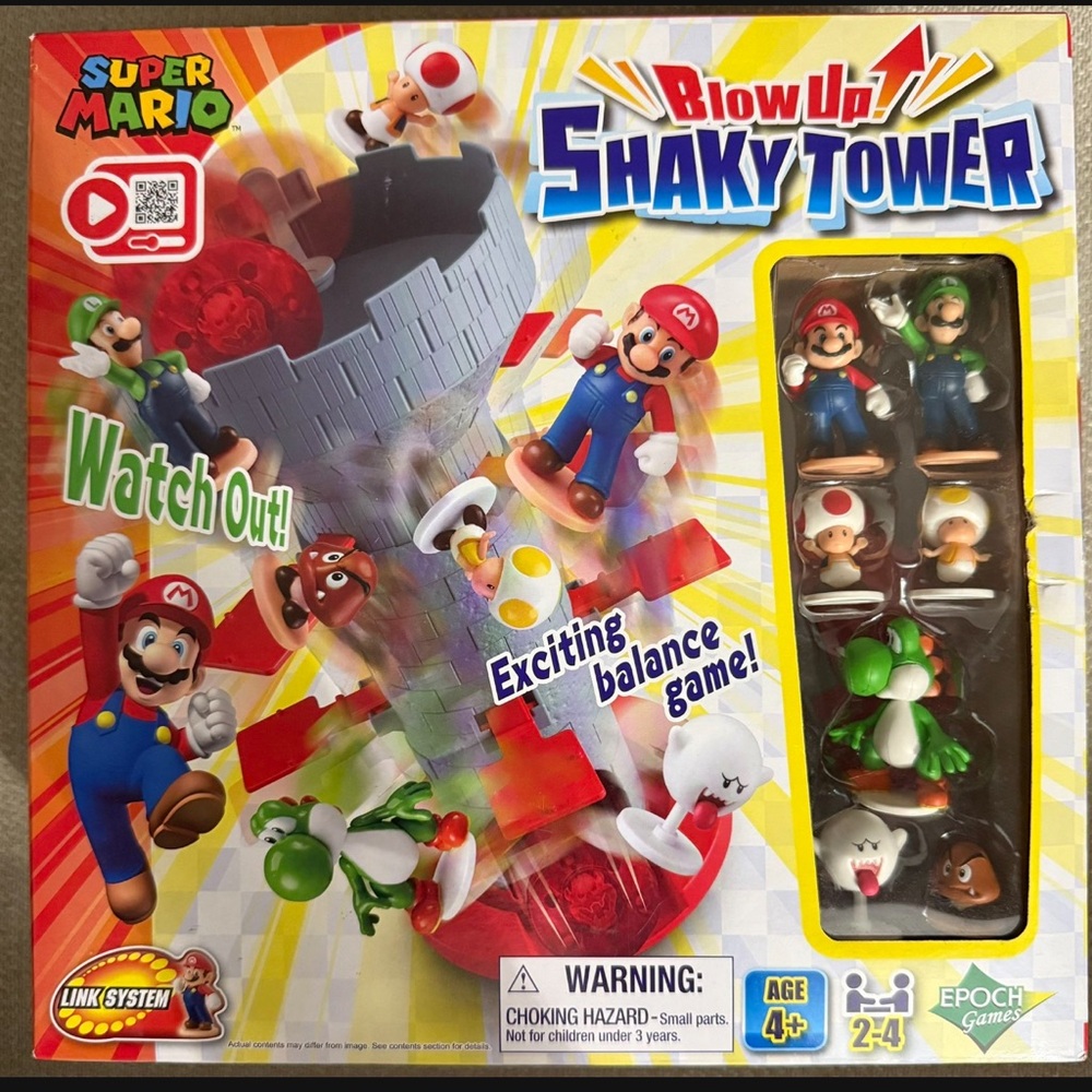 Nintendo Blow Up Shaky Tower Balance Game - Multi-Color